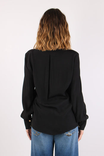 Cyrill Blusa Lacci Manica Lunga Black - 4