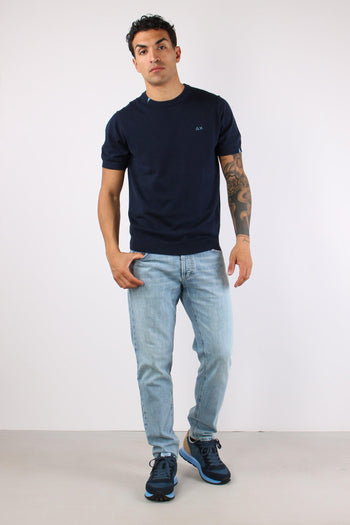 Maglia Girocollo M/m Filo Navy Blue - 6