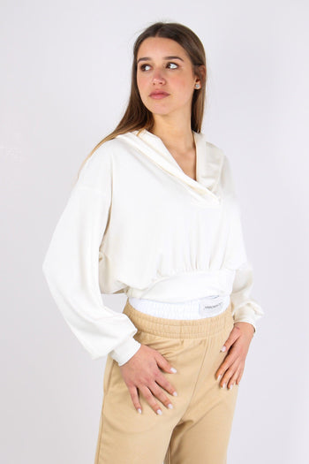 Felpa Over Scavo V Off White - 5