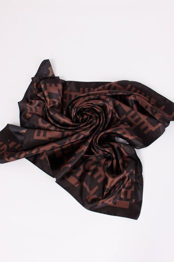 Foulard Multilogo Marrone - 3