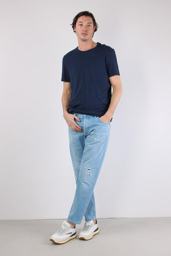 T-shirt Cotone Fiammato Logo Universo - 5