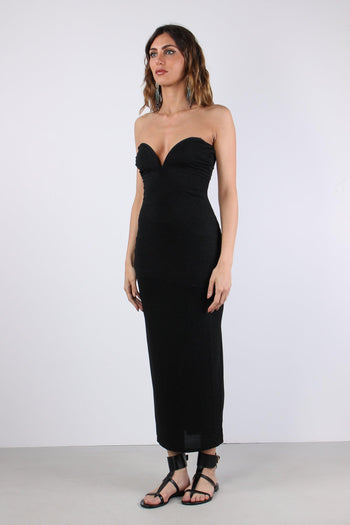 Abito Cuore Lurex Nero - 3
