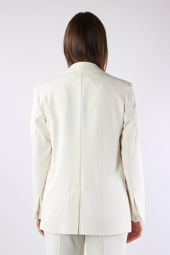 Lasty Giacca Fluida Monopetto Ivory - 4