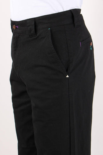Pantalone Gamba Larga Nero - 9
