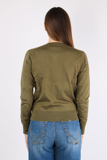 Cardigan Cotone Willow Green - 4