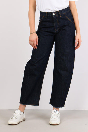Denim Baloon Impunture Denim Scuro - 2