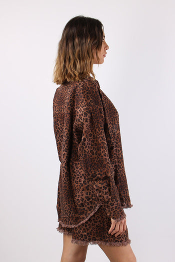 Camicia Lino Animalier Leopard - 6