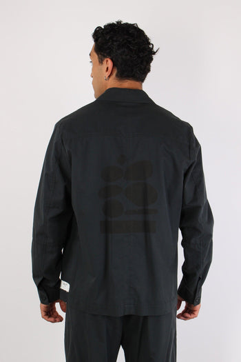 Canoa Giacca Camicia Tasche Nero - 5