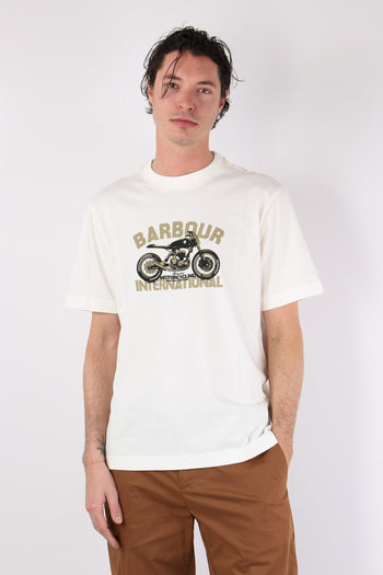 T-shirt Stampa Motorcycling Whisper White - 2