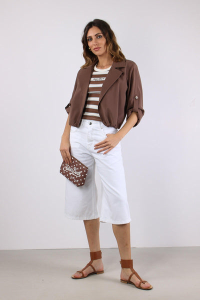Top Costina Riga Bianco/moro