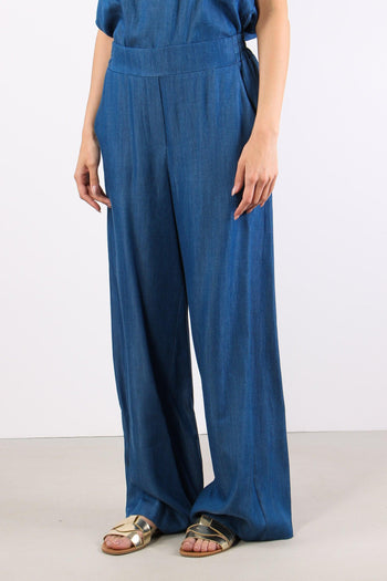 Pantalone Palazzo Chambry Denim - 3