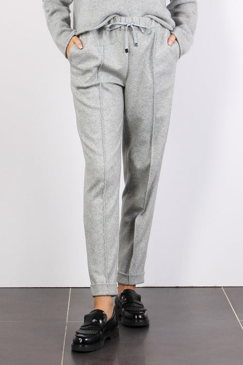 Pantalone Coulisse Cachemire 0 Grigio Chiaro Melange - 2