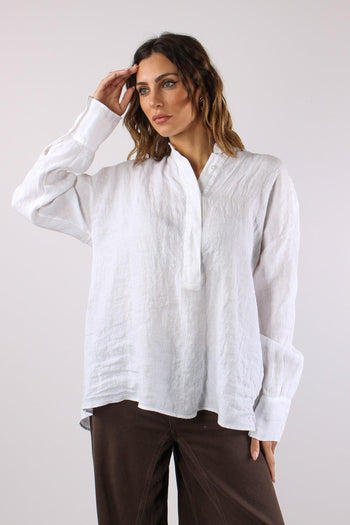 Camicia Lino Coreana Naturale - 2