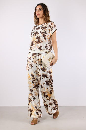 Pantalone Fantaia Coulisse Brown Shades - 3