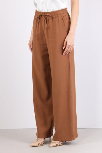 Pantalone Elastico Tencel Moka - 3