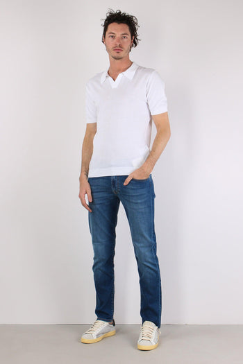Polo Manica Corta Basica Optic White - 5