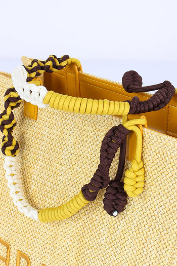 Poppy Shopping Small Rafia Banana - 7