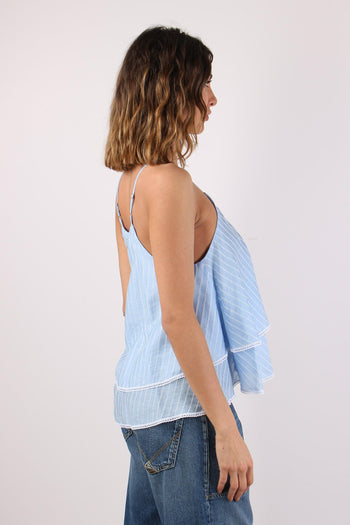 Amal Top Doppia Balza Riga Cashmere - 6