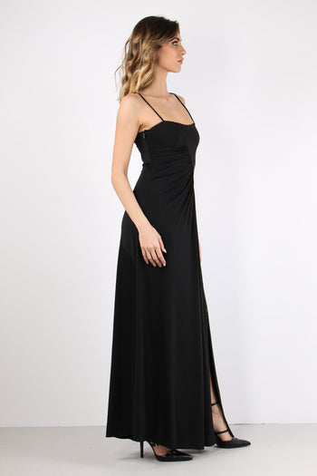 Malala Abito Lungo Fluido Black - 8