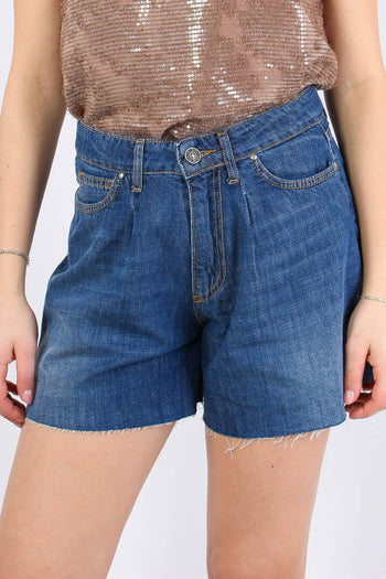Ares Short Denim Pences Denim Scuro - 2