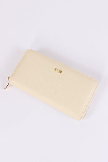 Keira Portafoglio Zip Around Off White - 4