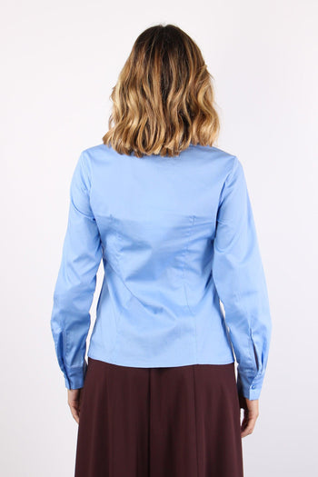 Camicia Slim Spilla Azzurro - 3