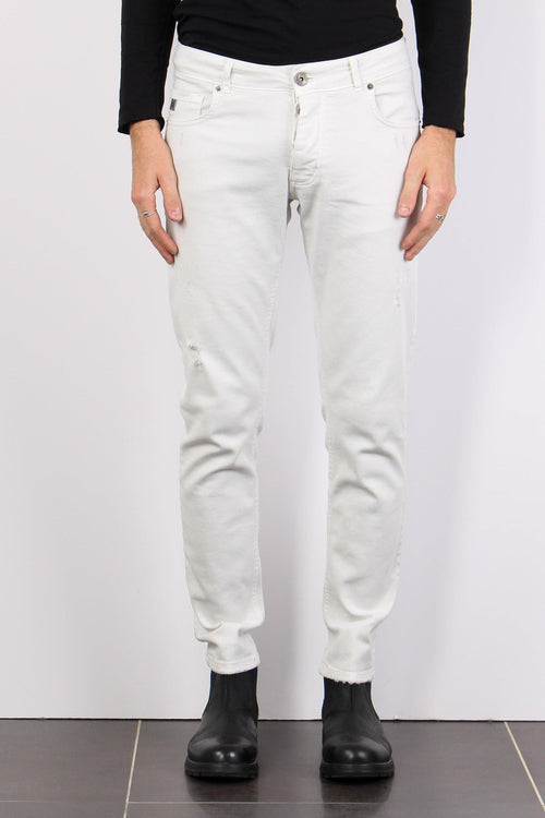 Pantalone Bull Micro Rotture Off White - 2