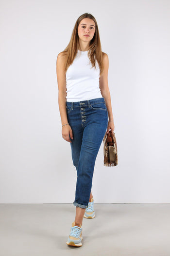 Lyoncell Denim Micro Rotture Denim Scuro - 6