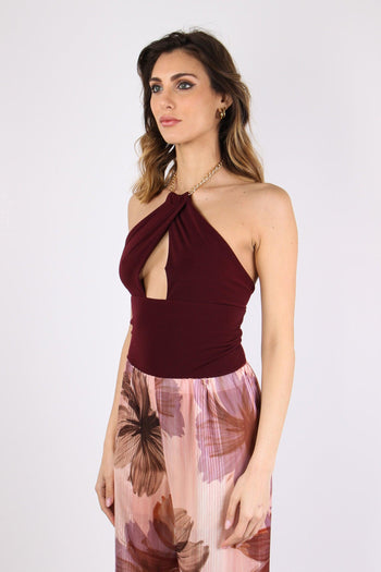Body Viscosa Unito Bordeaux - 3