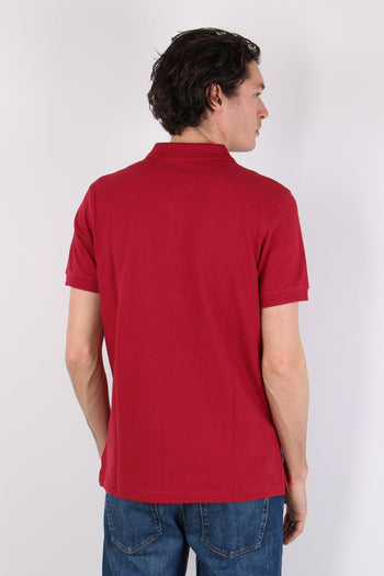 Polo Colletto Contrasto Rosso - 4