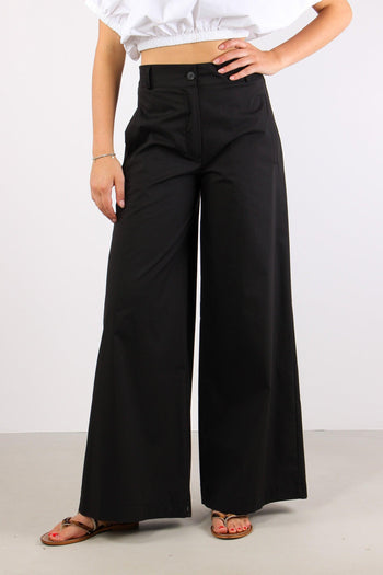 Pantalone Cotone Elastico Diet Nero - 2
