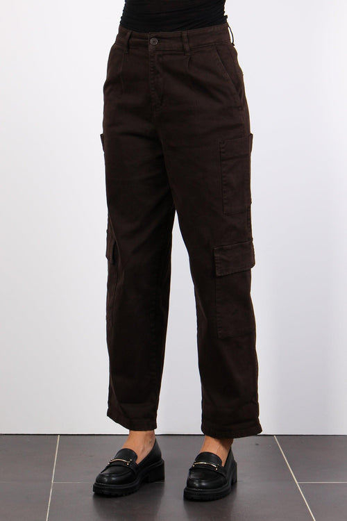 Pantalone Cargo Bull Cioccolato - 2