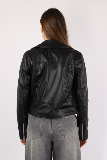 Chiodo Ecopelle Nero - 5