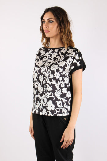 T-shirt Inserto Fantasia Nero/arabo - 3