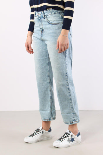 Denim Regular Risvolto Marmori Denim Chiaro - 4