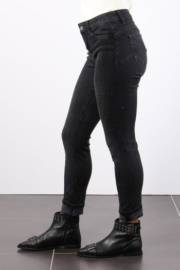 Jeans Monroe Gamba Strass Denim Grey Match - 6