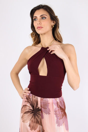Body Viscosa Unito Bordeaux - 2