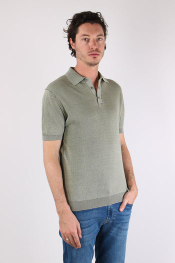 Polo Manica Corta Cotone Green Fade - 7