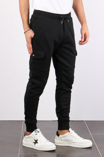 Pantalone Cargo Felpa Polo Black - 4