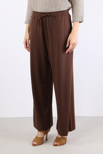 Modico Pantalone Cropped Punto Cioccolato - 3