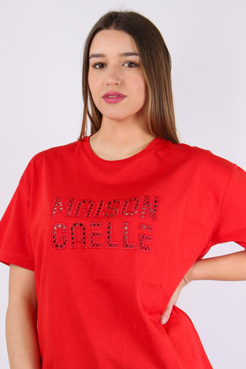 T-shirt Ricamo Maison Rosso - 6