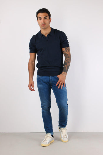 Polo Manica Corta Basica Night Blue - 2