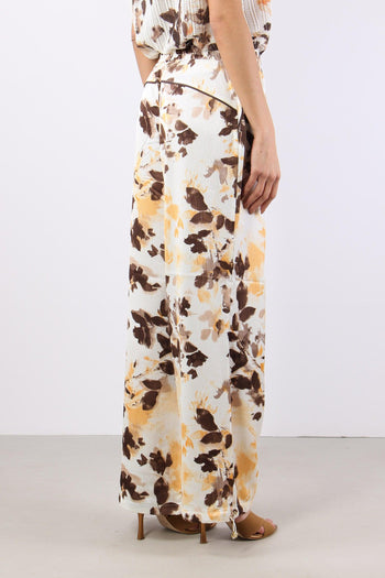 Pantalone Fantaia Coulisse Brown Shades - 7