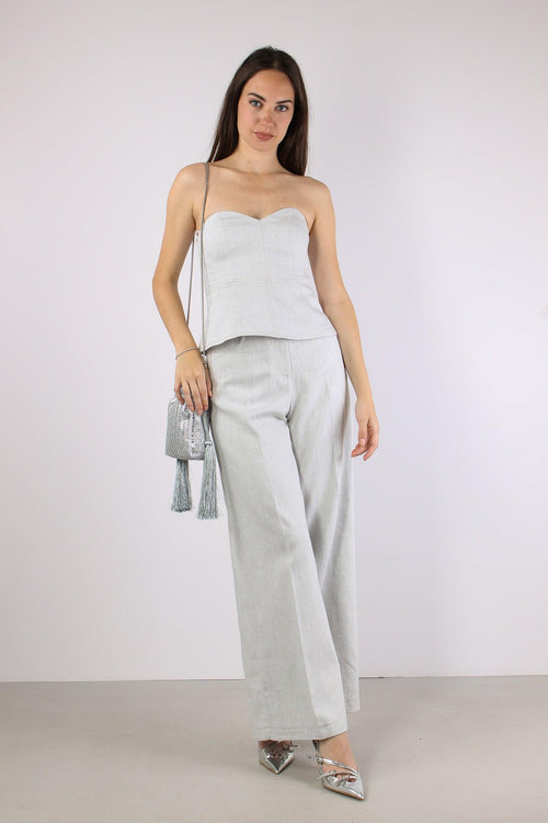 Pantalone Palazzo Coulisse Pearl