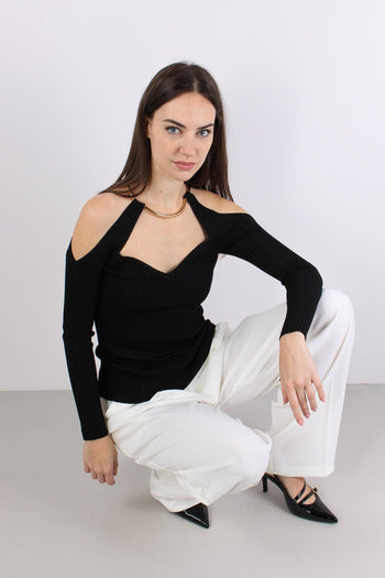 Maglia Oblo Spalle Nero - 6