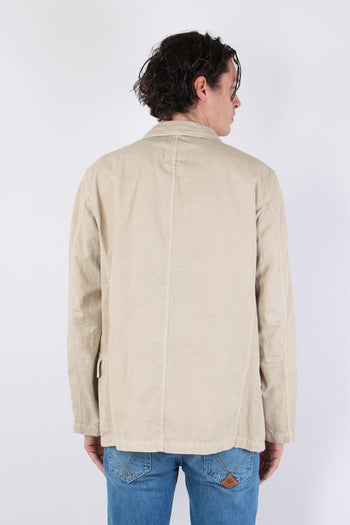 Feel Jacket Gabardina Bottoni Beige - 4