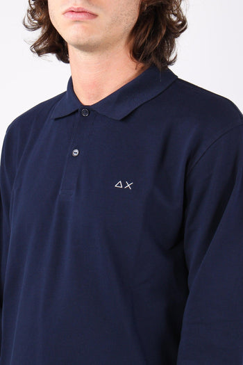 Polo Toppe Contrasto Navy Blue - 5