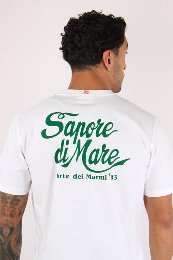 T-shirt Stampa Scritta Bianco - 6