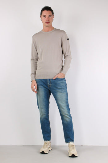 Maglia Girocollo Tessuto Tecnico White - 3