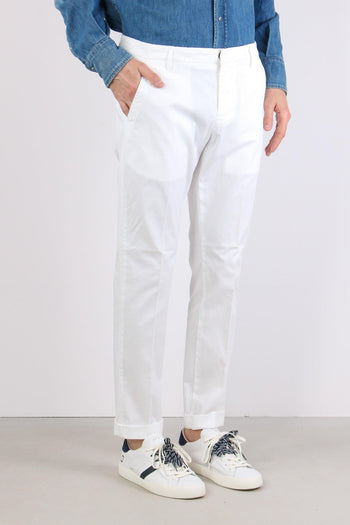 Gaubert Pantalone Gabrdina Leggera Bianco - 6